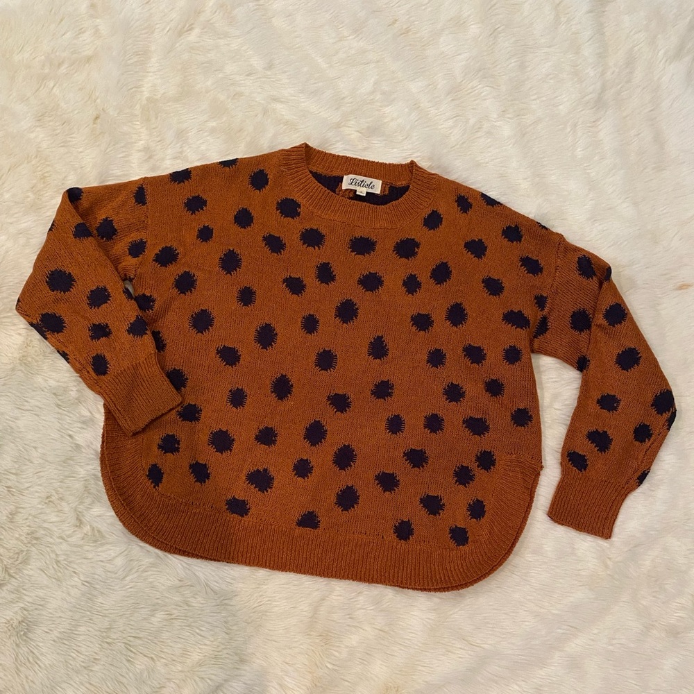 NWOT Listicle Polka-Dot Sweater